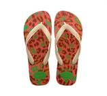 Chinelo havaianas top animals - verde folha