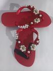 Chinelo havaianas top decorados vermelho 35/36