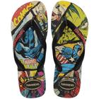 Chinelo Havaianas Top Marvel Classics - Preto/Vermelho