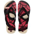 Chinelo Havaianas Top Marvel Logomania Infantil Bege Palha