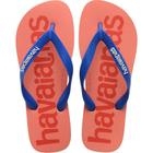 Chinelo Havaianas Unissex TOP Logo Mania 39/40 Branco