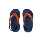 Chinelo Infantil Acqua Print Marinho/Laranja 442109 - Klin