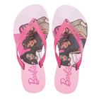 Chinelo Infantil Feminino Grendene Barbie Faces Rosa - 22673