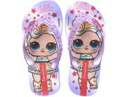 Chinelo Infantil Grendene Kids Feminino - Ipanema LOL Surprise Shine Roxo