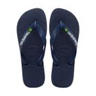 Chinelo Infantil Havaianas Brasil Logo Azul - 4110