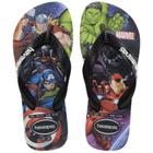 Chinelo Infantil Havaianas Top Marvel II - Preto e Azul