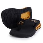 Chinelo Infantil Kenner Rakka Kids Flamengo - Preto e Dourado