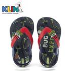 chinelo infantil klin acqua print verao