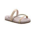 Chinelo Infantil Lunna Nude Ouro Pé com Pé 36095-420