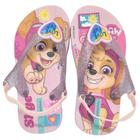 Chinelo Infantil Menina Elastico Patrulha Canina Ipanema