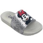 Chinelo Infantil Menina Slide Slip On Glitter Disney Minnie