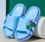 Chinelo Infantil Slide Sandália Dinossauro DinoMenino Moda Masculino Kids