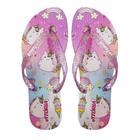 Chinelo Infantil Unicórnio com Glitter Vitória Menina