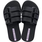 Chinelo Ipanema Feminino Slide Bold Nova Coleção Calce Fácil Grendene Original Preto