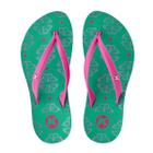 Chinelo Kenner Ibiza Fly Feminino - Verde e Rosa