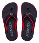 Chinelo Kenner Kivah Cushy DKS-03 Masculino - Preto/Vermelho