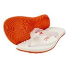 Chinelo Kenner New Summer Masculino - Branco e Laranja