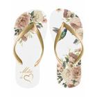 Chinelo Mãe de coração - Floral Nude