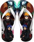 Chinelo Masculino Akatsuki Modelo Estampado Adulto Desenho Anime Estiloso Macio e Confortável