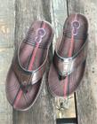 Chinelo Masculino Couro Plus Size Anilina Cravo-Pegada