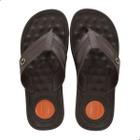 Chinelo Masculino de Dedo Alabama Cartago Marrom e Laranja