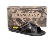 Chinelo Masculino Francafort Original Couro Sandália Top Excelente Qualidade 3 Cores Disponíveis