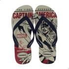 Chinelo Masculino Havaianas Top Marvel Logomania Bege Palha