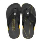 Chinelo Masculino Kenner Dfy-05 Nk6 Preto e Amarelo