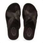 Chinelo Masculino Pegada Amortecedor Couro Ortopedico 131661