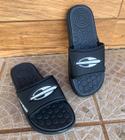 Chinelo Masculino Slide Quiver Pro Preto/Branco-Mormaii