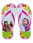 Chinelo Masha e o Urso Infantil floral Presente menina