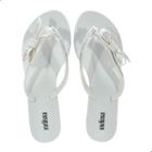 Chinelo Melissa Harmonic M Lover Adulto Branco/Prata