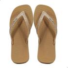 Chinelo Melissa Sun Long Beach II Adulto Bege/Bronze