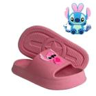 Chinelo Menina Nuvem Lilo Stitch Slide Leve Bolsa Lilo