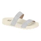 Chinelo Moleca 5436.425 Brilho Flatform Baixo Papete Slide Feminino