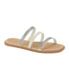 Chinelo Moleca 5494.104 Tiras Rasteira Baixo Brilhosa Macia Feminino