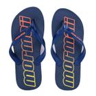 Chinelo Mormaii Tropical Masculino Azul Laranja