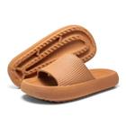 Chinelo Nuvem Slide Feminino Flip Flop Ortopédico Confortável Marrom