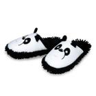 Chinelo Pantufa Panda Preto E Branco Com Solado De Borracha Adulto E Infantil Unissex 36/37