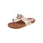 Chinelo Papete Infantil Menina Laço Floral Rosa Claro