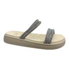 Chinelo Papete Sua Sia 9158.51744 Menina Anabela Flat Briilhosa