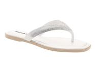 Chinelo Piccadilly Com Strass Feminino Cor Branco