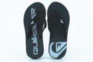 Chinelo Quiksilver Layback Sig Preto Branco - Masculino