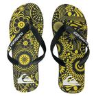 Chinelo Quiksilver Molokai Graphic Preto e Amarelo