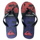 Chinelo Quiksilver Molokai Graphic Roxo e Vermelho