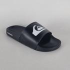 Chinelo Quiksilver Slide Logo Preto