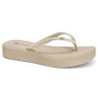 Chinelo ramarim feminino flatform com brilhos 24-8102