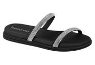 Chinelo Rasteira Beira Rio Papete Slide Strass Pedras 8488