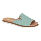 Chinelo rasteira feminino 5443.102 moleca (51) - azul turquesa