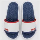 Chinelo Rider Slide Pump II Masculino - Branco e Azul